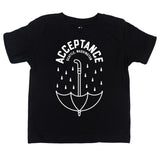 Acceptance Black Toddler T-Shirt