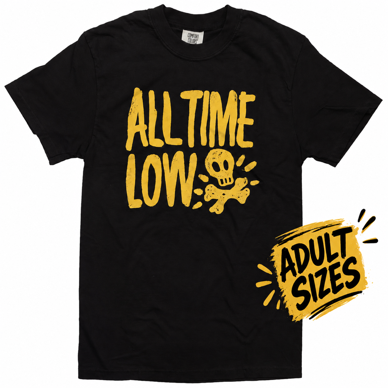 All Time Low Skull Adult T-Shirt