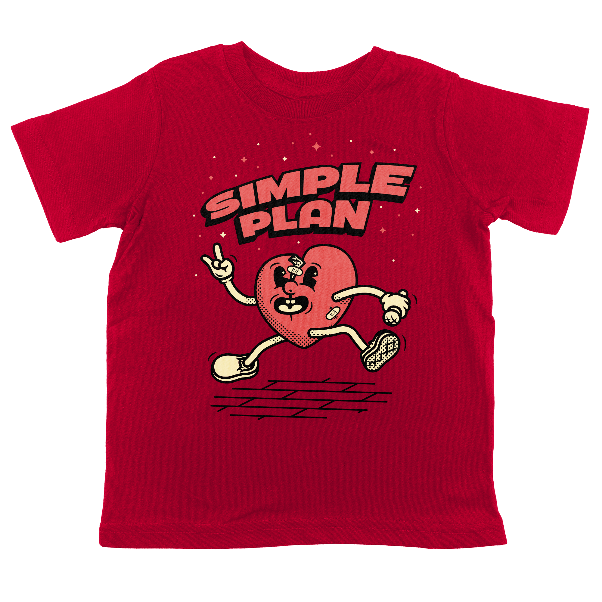 Simple Plan Red Toddler T-Shirt